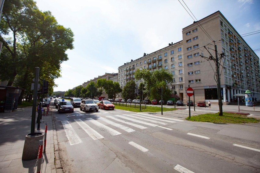 Widok z kamer   Aleja Solidarności