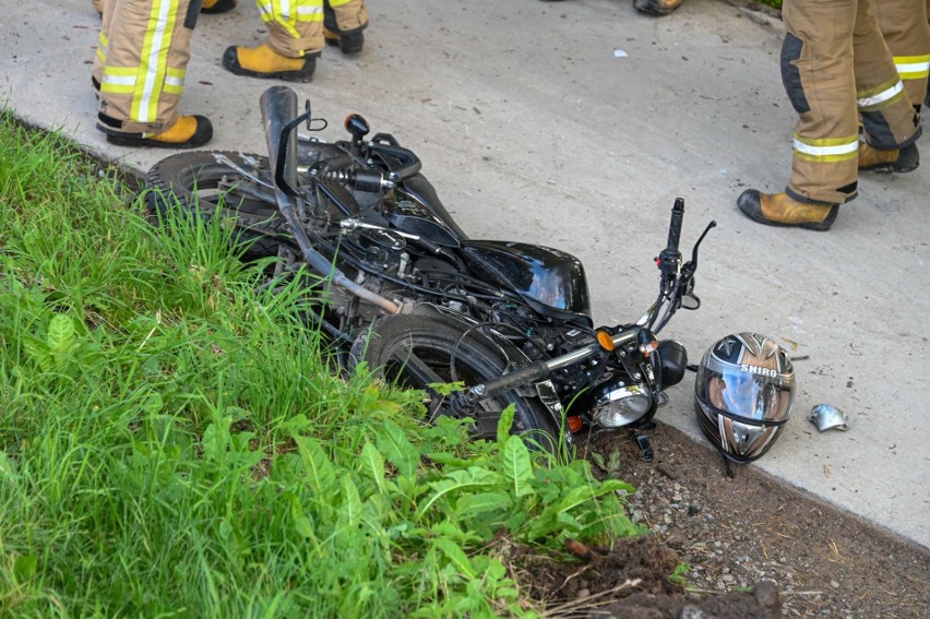 Wypadek motocyklisty w Zakopanem