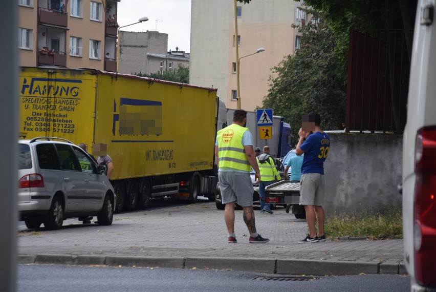 Stargard. Zderzenie ciężarówki z samochodem osobowym. Nikt nie ucierpiał 