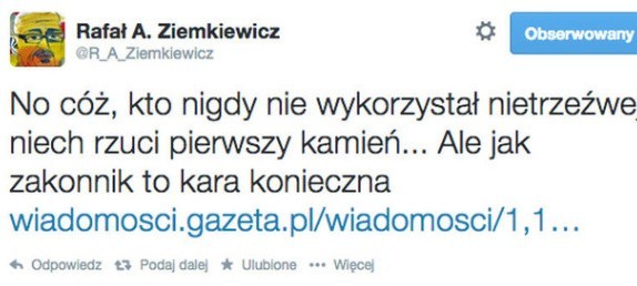 Tym wpisem Rafał Ziemkiewicz wywołał kontrowersje