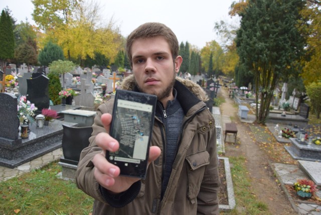 - Dzięki tej wyszukiwarce będzie łatwiej znaleźć groby - mówi Michał Śladkowski, którego spotkaliśmy w piątek na cmentarzu przy ul. Żwirowej. Cała mapa nekropolii mieści się na ekranie smartfona