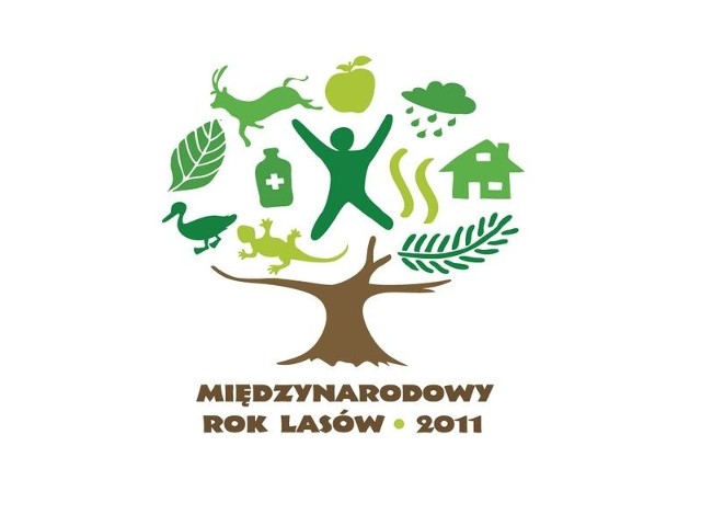 Logo Międzynarodowego Roku Lasów