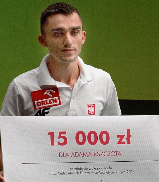 Adam Kszczot będzie mógł dostać nagrody w łącznej wysokości nawet 40 tys. zł. Za ubiegłoroczny medale ME otrzymał 15 tys. zł