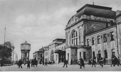 Dworzec kolejowy w Tarnowie.