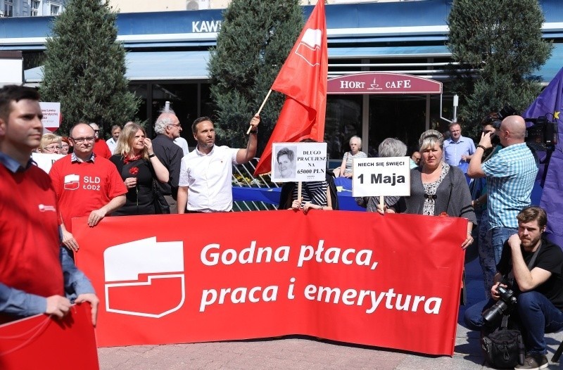 Obchody 1 maja w 2018 r. w Łodzi.