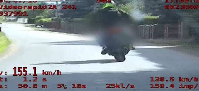 Policjanci nagrali piratów drogowych na motocyklach. Do naruszeń przepisów doszło na Dolnym Śląsku.