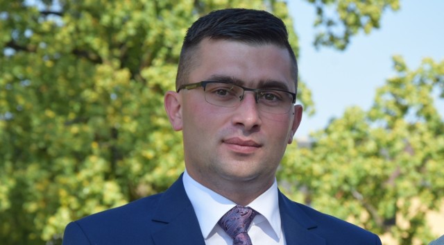 Damian Milczuszek, najmłodszy kandydat na burmistrza Końskich