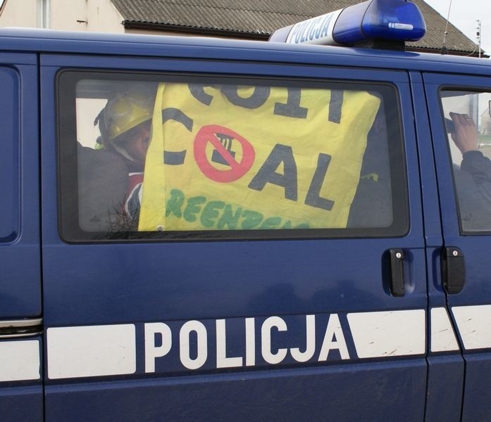 Greenpeace protestował w kopalni