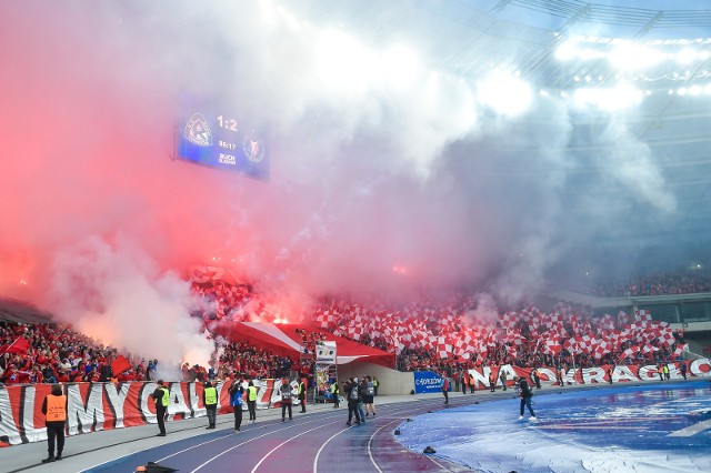 Oprawa na meczu Ruch - Widzew