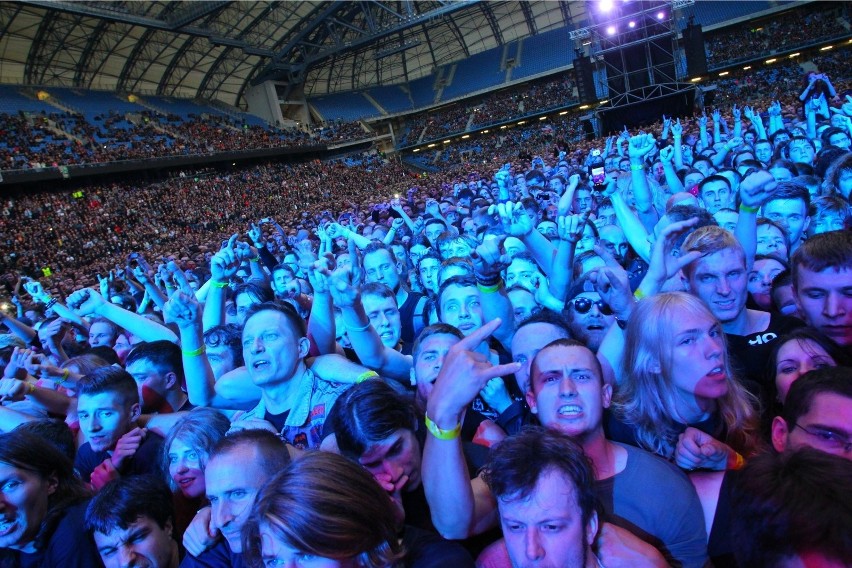 24.06.2014 poznan gd slayer ghost iron maiden koncert. glos...