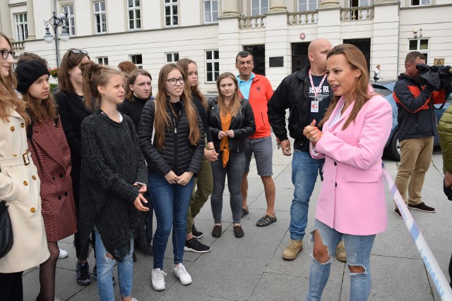 Kameralne Lato 2019 w Radomiu. Anna Mucha uczyła młodzież pracy przy filmie.