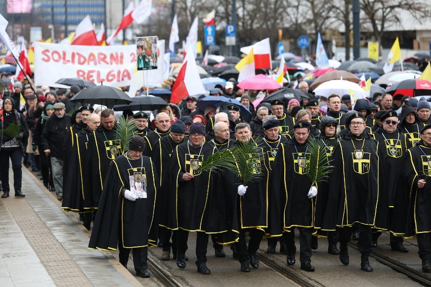 Narodowy Marsz Papieski w rocznicę śmierci Jana Pawła II. Na...