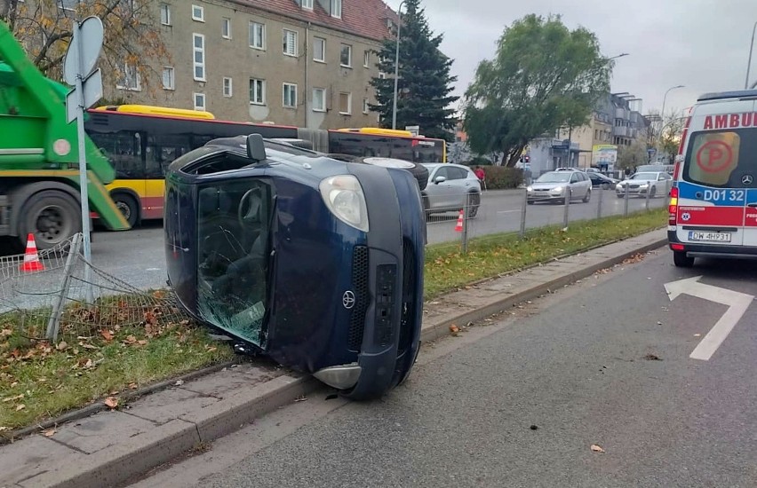 Wypadek na ul. Borowskiej we Wrocławiu 5.11.2021