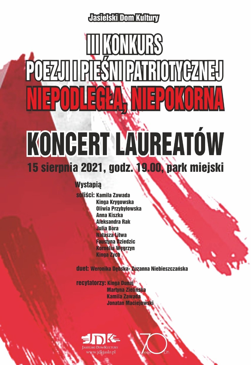 Koncert laureatów konkursu Niepodległa, Niepokorna w Parku Miejskim w Jaśle. Wystąpią w zabytkowej glorietce już w niedzielę