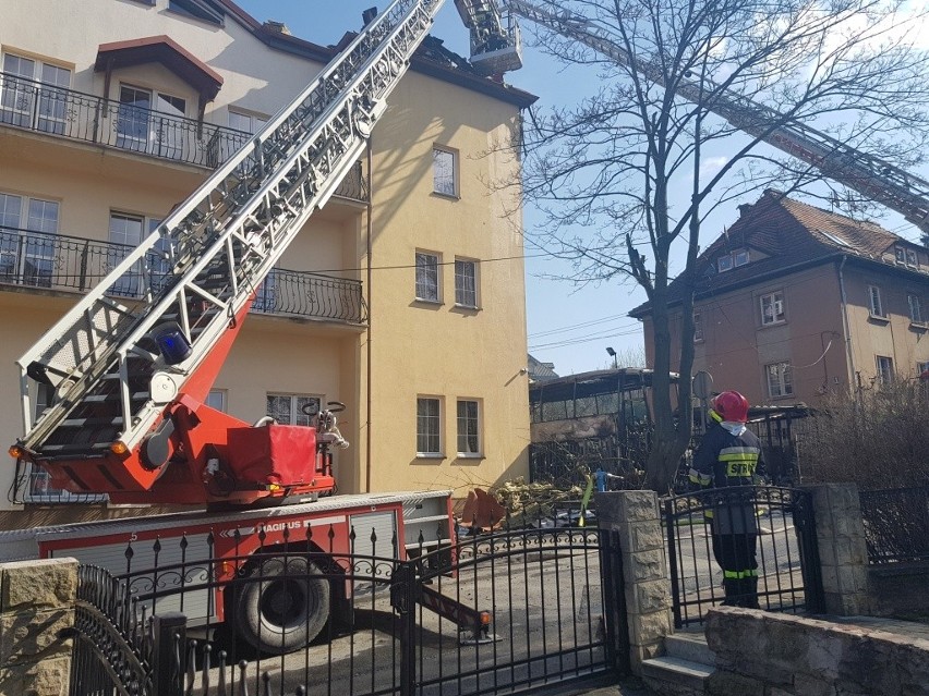Pożar w Kudowie-Zdroju, 2 kwietnia 2018