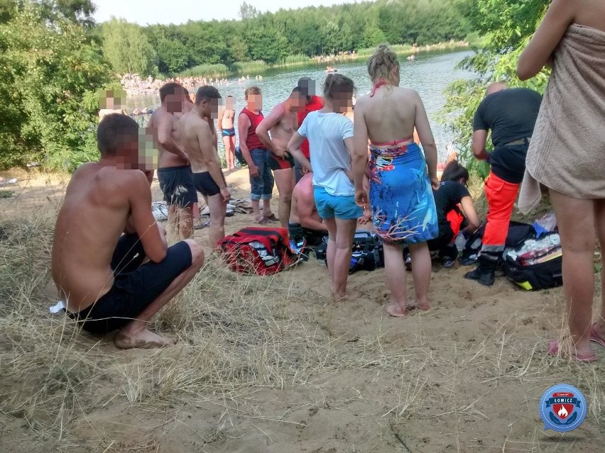 Łodzianin omal nie utonął na kąpielisku pod Łowiczem. Dramatyczna akcja ratunkowa