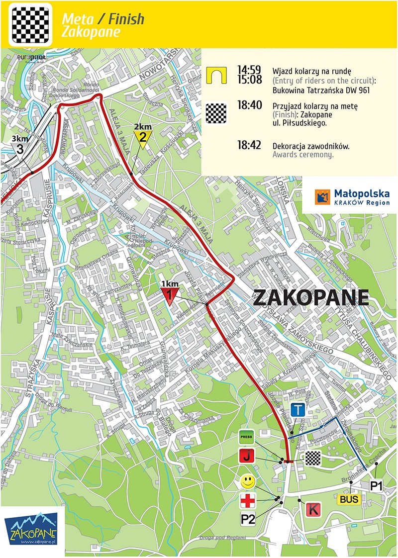 Tour de Pologne 2015 Etap 5. Nowy Sącz Zakopane