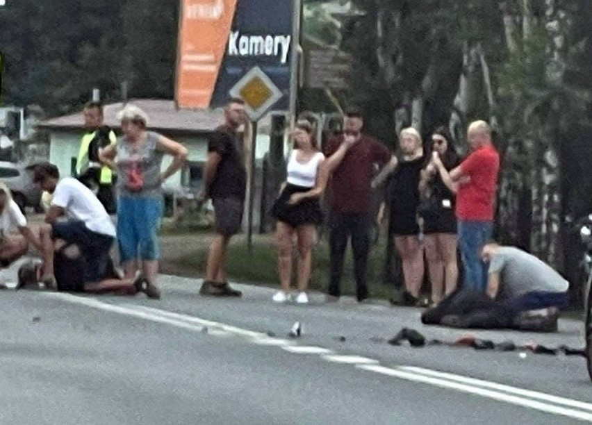 Wypadek w Czańcu. Kierowca samochodu nie ustapił...