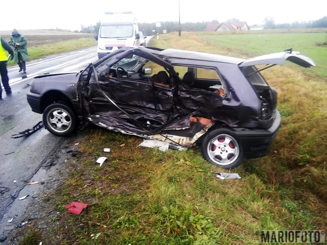 45-letni kierowca volkswagena golfa zginął w środę rano w wypadku, do którego doszło na drodze wojewódzkiej nr 423 w okolicy Krępnej w powiecie krapkowickim.