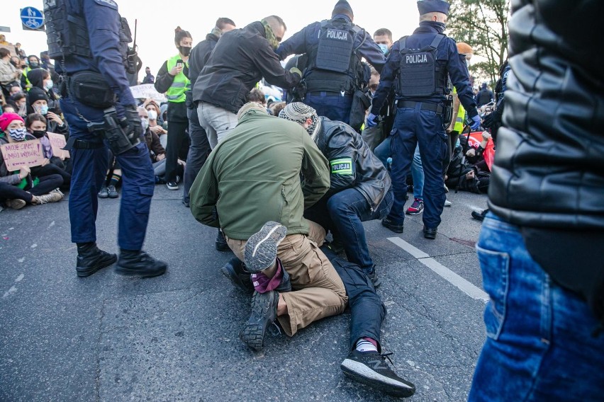 Podczas blokady w Krakowie doszło do kilku incydentów