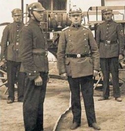 Strażacy ochotnicy z Wrzosek w 1926 roku byli już świetnie...