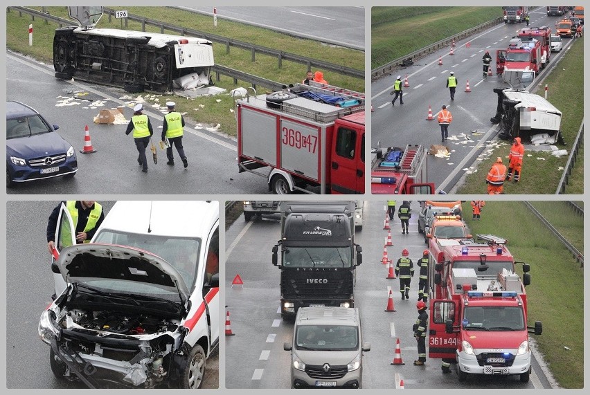 Do wypadku doszło na 196 km na węźle Pikutkowo w powiecie...