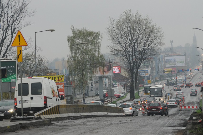 Remont na ulicy Zakopiańskiej w Krakowie daje się we znaki...