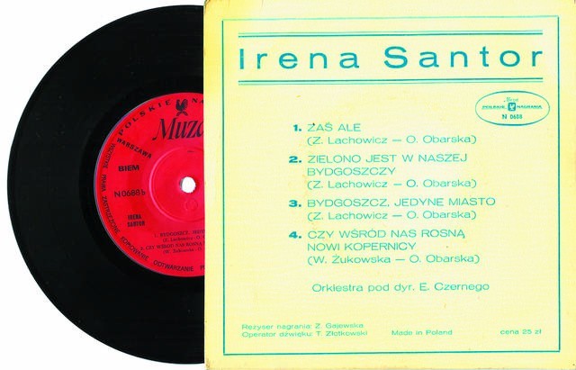 Płyta z piosenkami Ireny Sanor, muzyką Lachowicza. Mało...