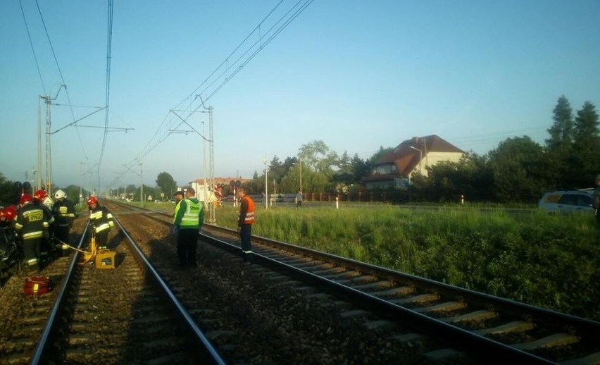 Wypadek w Blachowni na przejeździe kolejowym 11.5.2018