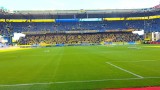 Broendby - Pogoń. Rzadki widok na polskich stadionach. "Młyn" zapełnił się na godzinę przed meczem. Fani Pogoni również aktywni [WIDEO]