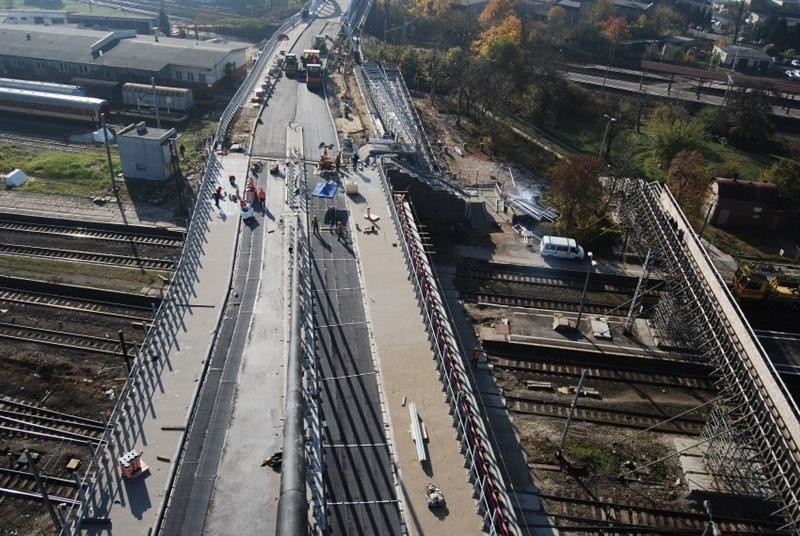 Budowa wiaduktu na Struga