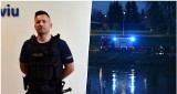 Policjant pomógł 29-letniemu mężczyźnie, który uciekając przed mundurowymi wskoczył do rzeki San w Jarosławiu
