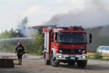 Pożar przy ul. Strachocińskiej. 10 wozów w akcji 