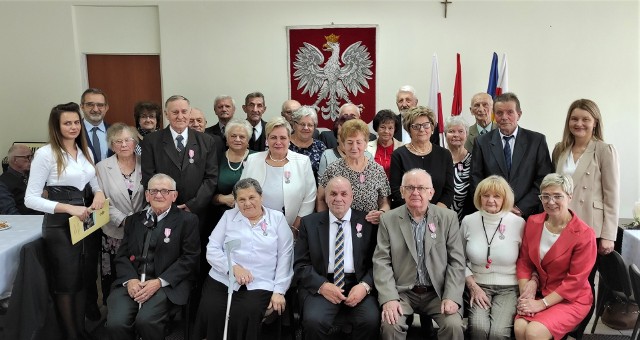 Jubilaci świętowali w Wierzbicy 50 lat wspólnego pożycia.