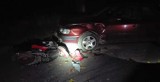 Małe Olecko. Audi uderzyło w motorower. Dwie osoby trafiły do szpitala