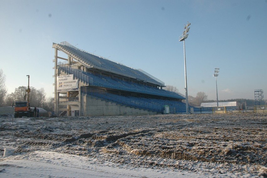 W 2009 roku trwała przebudowa stadionu Lecha Poznań....