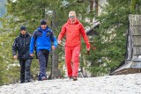 Tatry. Prezydent RP wpadł na narty na Kasprowy Wierch. To jedyne miejsce, gdzie jeszcze można poszusować  