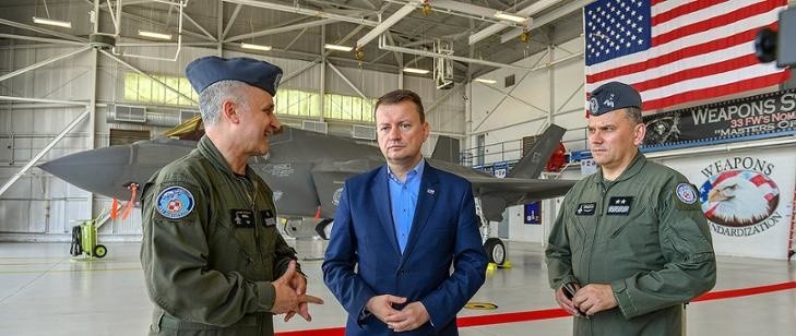 Samolot F-35 mają trafić do Łasku - zapowiedział Mariusz...