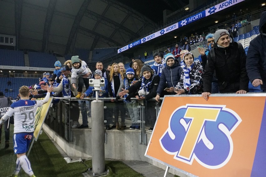 Podczas meczu Lech Poznań - Wisła Płock (2:1) atmosfera na...