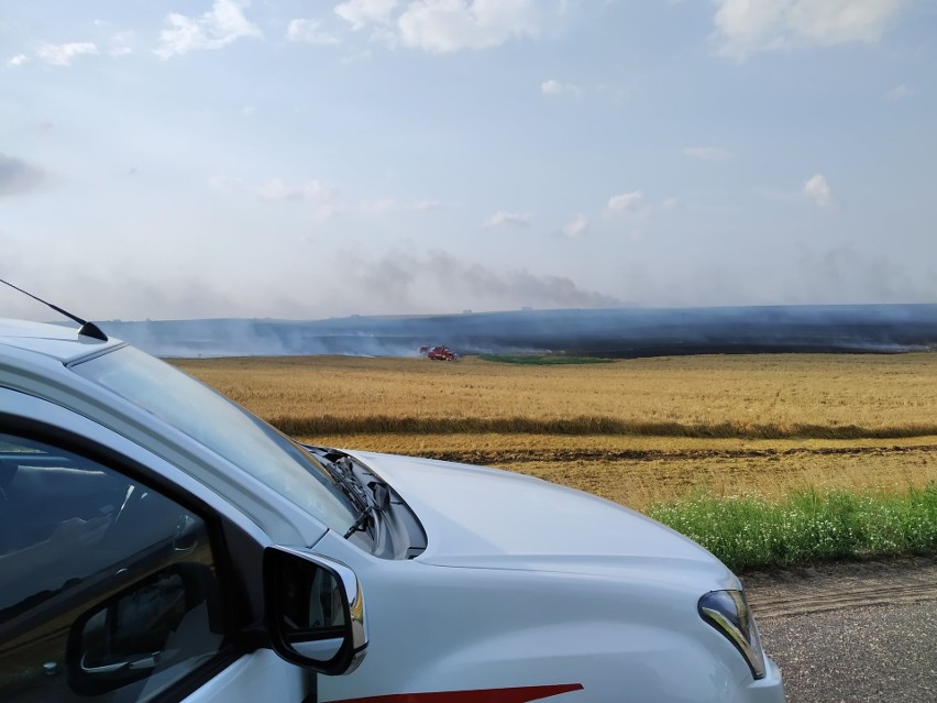 Pożary upraw w powiecie strzelecko - drezdeneckim