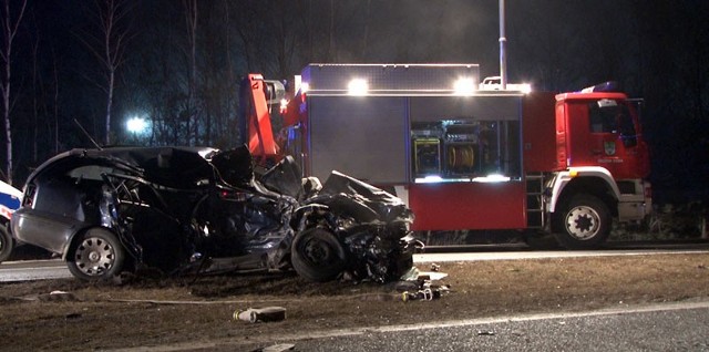 Wypadek na Trasie Północnej w Zielonej Górze.