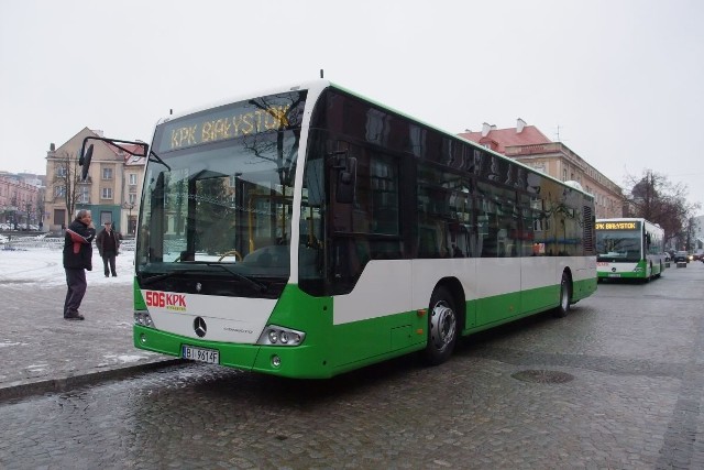 Autobusy były prezentowane w sobotę na Rynku Kościuszki