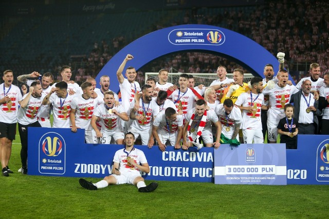 Cracovia - zdobywca Pucharu Polski w 2020 roku.