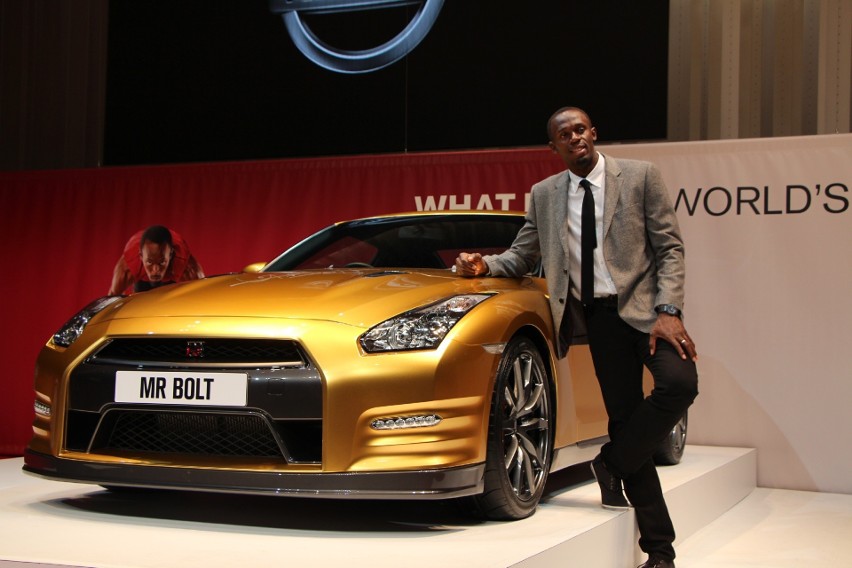 Usain Bolt i Nissan GT-R, Fot: Nissan