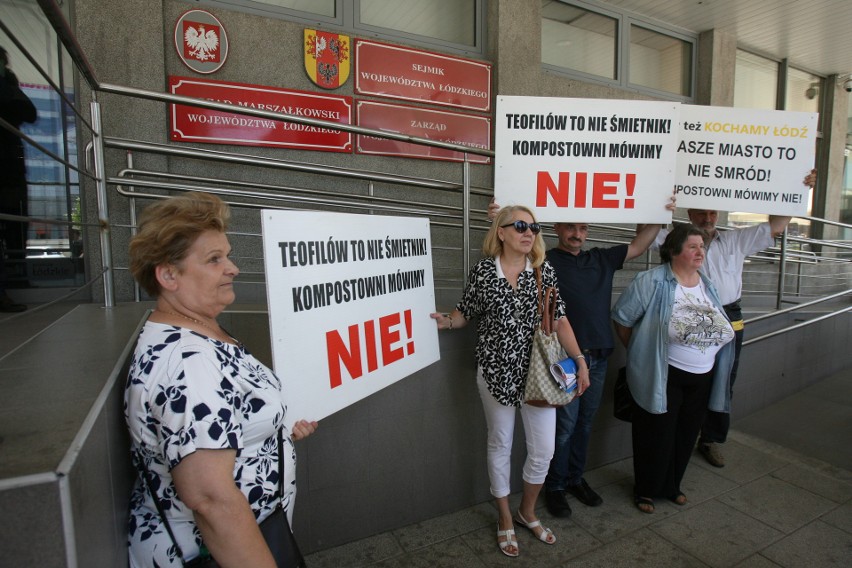 Mieszkańcy Teofilowa i ekolodzy protestują przeciwko rozbudowie kompostowni i sortowni