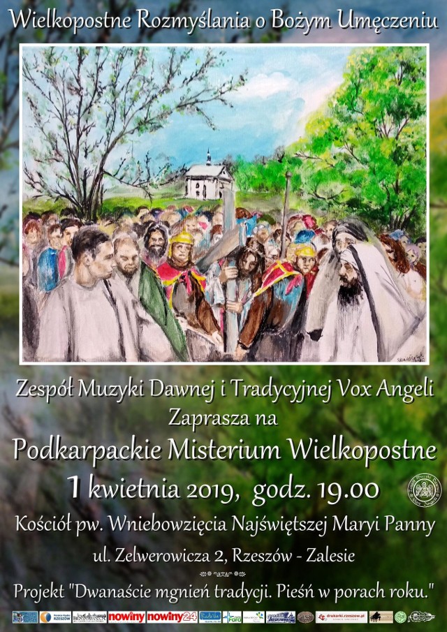 W poniedziałek, 1 kwietnia, godz. 19w kościele pw. Wniebowzięcia Najświętszej Maryi Panny na Zalesiu w Rzeszowie odbędzie się Podkarpackie Misterium Wielkopostne