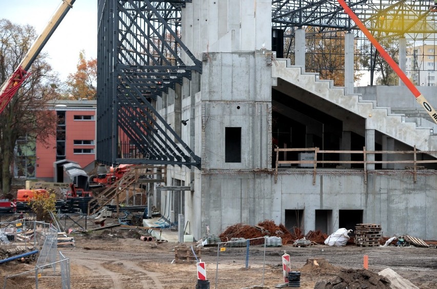 Stadion Pogoni - stan prac 15-17 listopada 2020.