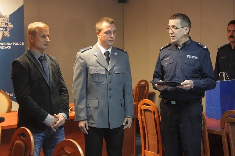 Krystian Jablonski (z lewej) jest bohaterem Katowic, bo nie...