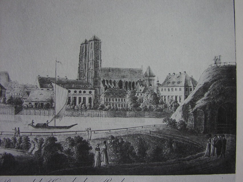 Bastion Ceglarski wzniesiony w 1585 roku z widokiem na Odrę...