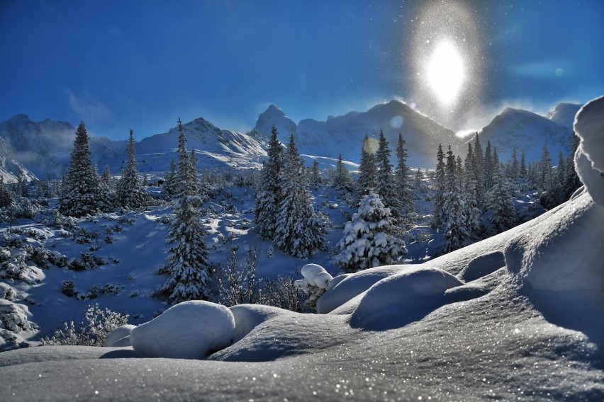 Tatry jak z pocztówki. W górach mamy bajeczną zimę. Kto nie widział na żywo, niech żałuje